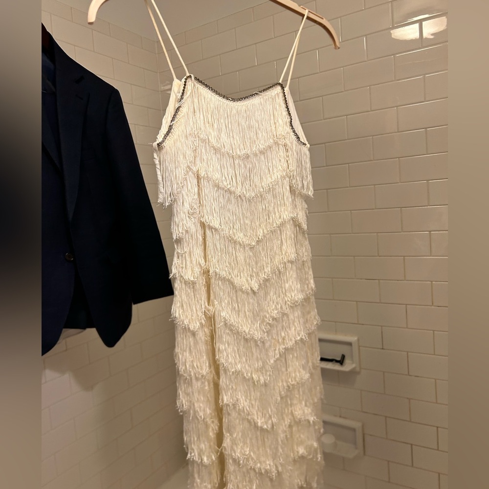Vintage white flapper dress size 2/4
